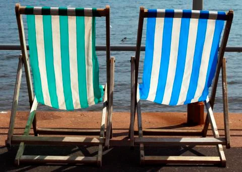 Deckchairs Stock Photos