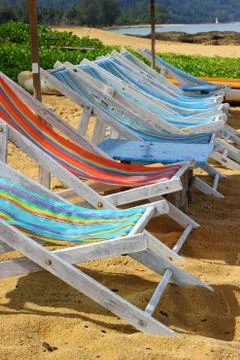 Deckchairs Stock Photos
