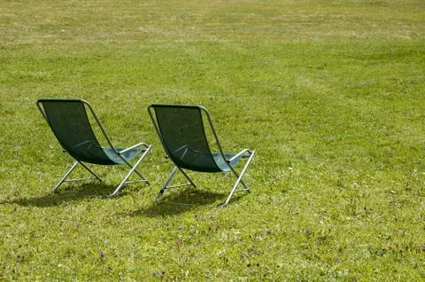 Deckchairs Stock Photos