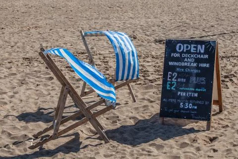 Deckchairs Stock Photos