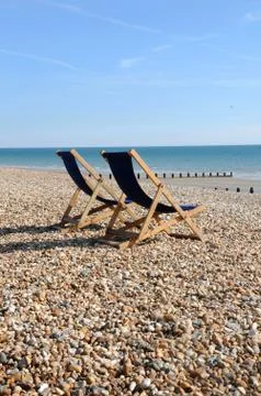 Deckchairs Stock Photos