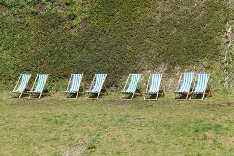 Deckchairs. Stock Photos