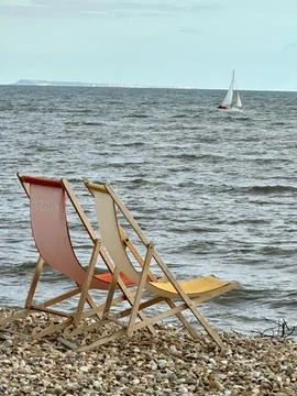 Deckchairs Stock Photos