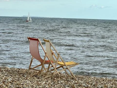 Deckchairs Stock Photos
