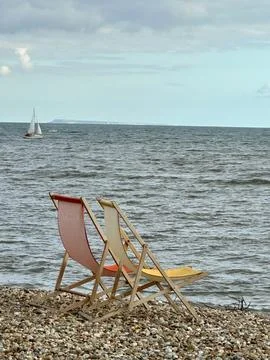 Deckchairs Stock Photos