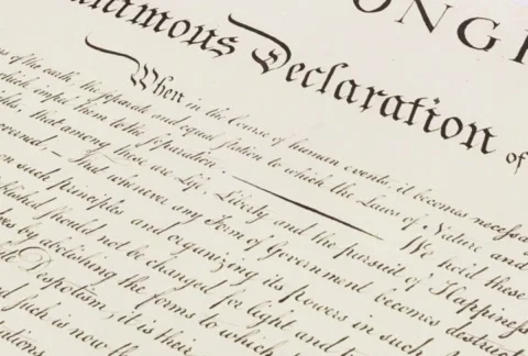 Declaration of Independence - 10 seconds Stock Footage 115414