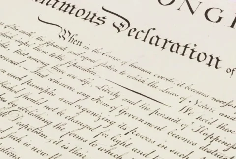 Declaration of Independence - 20 seconds Stock Footage 115479