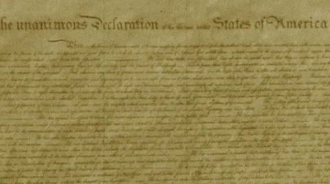 Declaration of Independence, Film effect Vídeo Stock 10828983