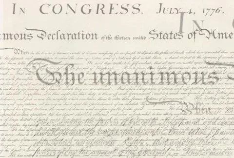 Declaration of Independence Stock Footage 115406