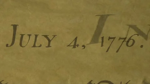 DECLARATION of INDEPENDENCE seamless loop, background - HD 库存影片 12352720