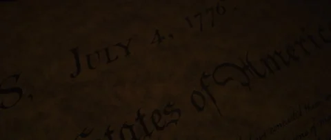 Declaration of Independence thirteen United States of America by flickering cand Stock Footage 224723466