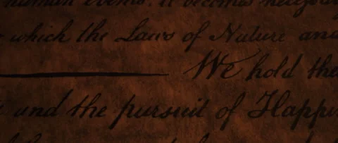 Declaration of Independence we hold these truths to be self evident by flickerin Stock Footage 224723283