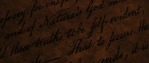 Declaration of Independence we hold these truths to be self evident, that all me Stock Footage 224962660