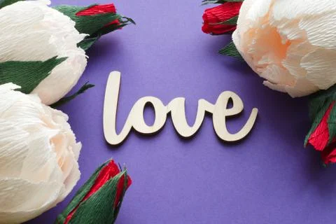 Declaration of love card Stock Photos