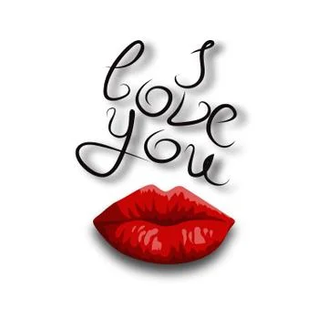 Declaration of love Stock Illustration