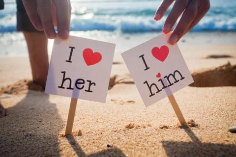 Declaration of love Stock Photos