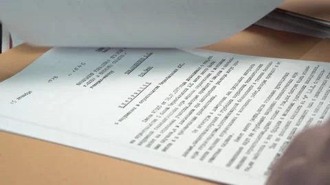 Declassified KGB Documents About Chernobyl Nuclear Plant Before Disaster, Close Stock-Footage 327457183