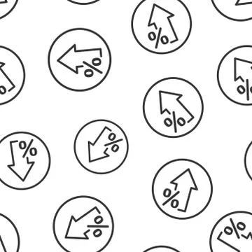 Decline arrow icon in flat style. Decrease vector illustration on white isola Stock Illustration