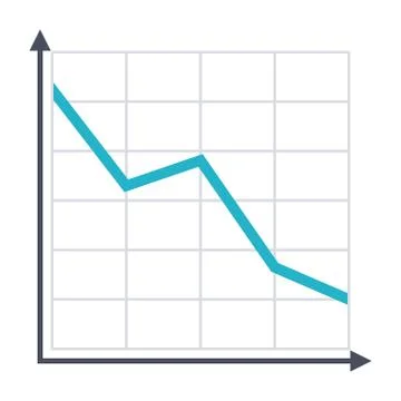 Decline Chart Icon Stock Illustration