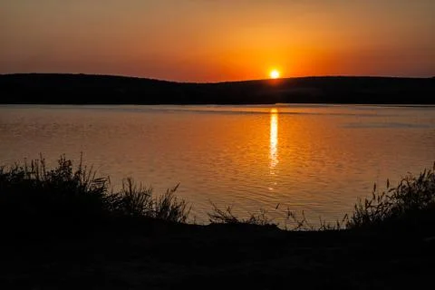Decline on the lake Foto stock