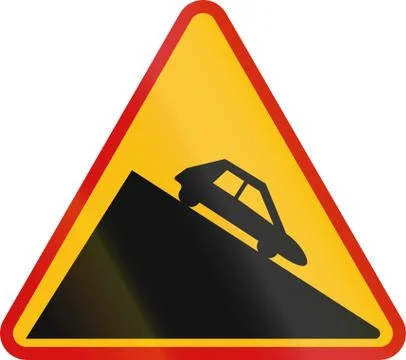 Decline in Poland Stock Illustration