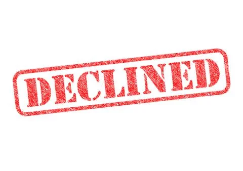 DECLINED Stock Illustration