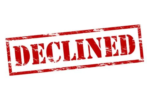 Declined Illustrazione stock