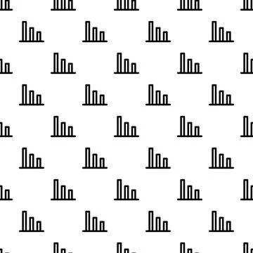 Declining bar chart vector pattern background Stockillustratie