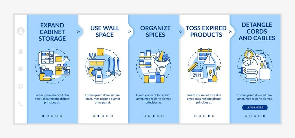 Declutter home onboarding vector template 스톡 일러스트