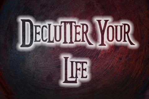 Declutter your life concept Stock Illustration