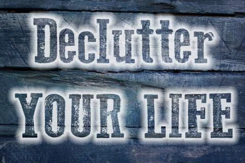 Declutter your life concept Stock Illustration