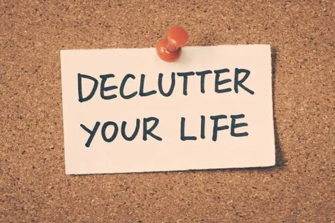Declutter your life Stock Photos