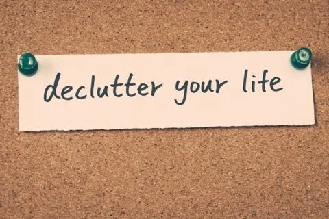 Declutter your life Stock Photos