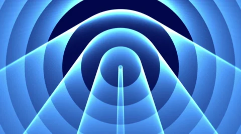 Deco Blue Elegant Looping Abstract Circles Background Slow 05 Stock-Footage 46423396