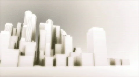 Deco City BG Loop -white Stock Footage