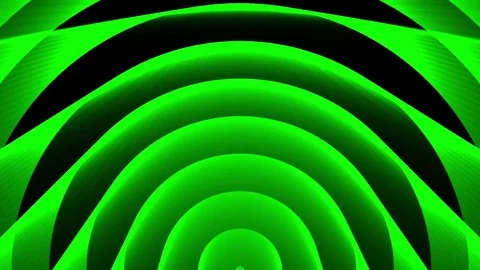 Deco Green Elegant Concentric Circles Abstract Motion Background Loop Slow 04 Stock Footage 70729450
