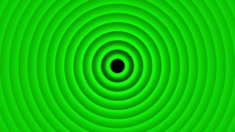 Deco Green Elegant Concentric Circles Abstract Motion Background Loop Slow 23 Stock-Footage 70730259