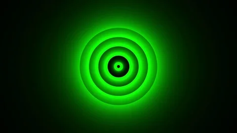Deco Green Elegant Concentric Circles Abstract Motion Background Loop Slow 11 Video stock 70731178