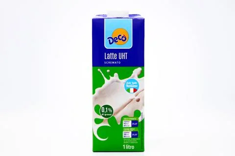 Decò Pasteurized Low Fat MILK Stock Photos