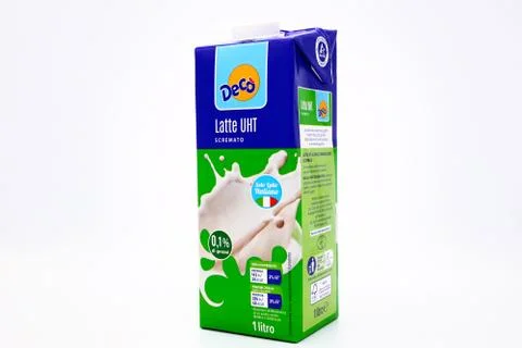 Decò Pasteurized Low Fat MILK Stock Photos