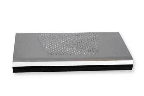Decoder Silberner Decoder freigestellt auf weissem Hintergrund Copyright: ... Stock Photos