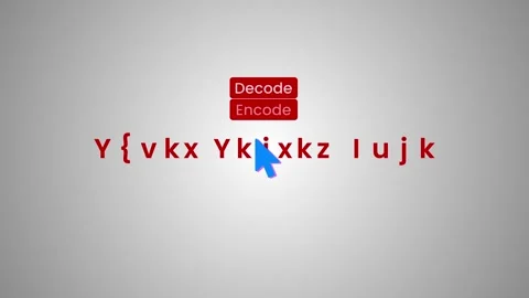 Decoding a Complex Secret Code Animation. Hex Decoding to Text. 4K Vidéo 276622682