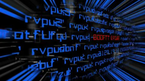 Decoding on computer screen  concept Stock Illustration