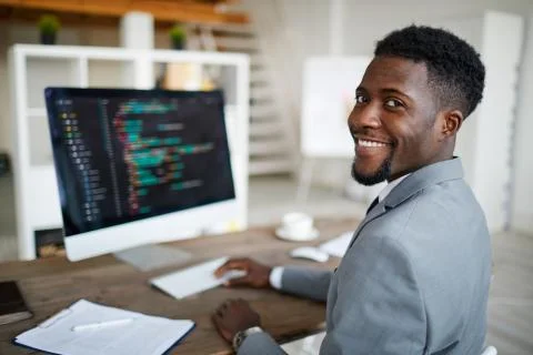 Decoding data Stock Photos