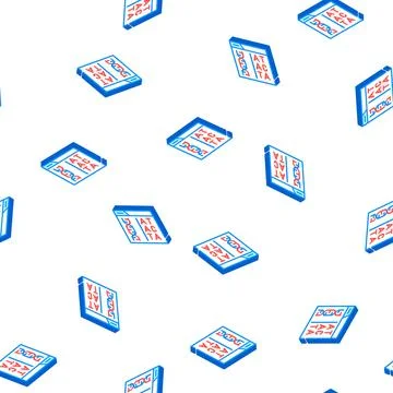 Decoding dna code isometric icon seamless pattern Illustrazione stock