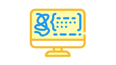 Decoding protein molecule color icon animation Stock-Footage 156670127