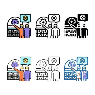 Decommissioning processing color designs icon vector Stock Illustration