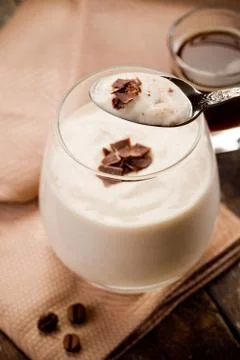 Decomposed tiramisu Stock Photos