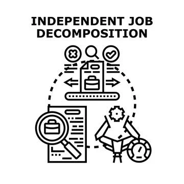Decomposing independent job tasks for efficient processing 库存插图