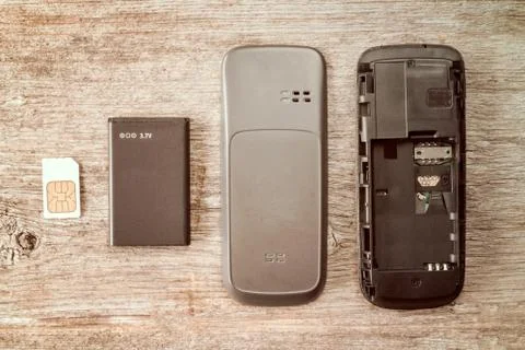 Deconstructing mobile phone Stock Photos
